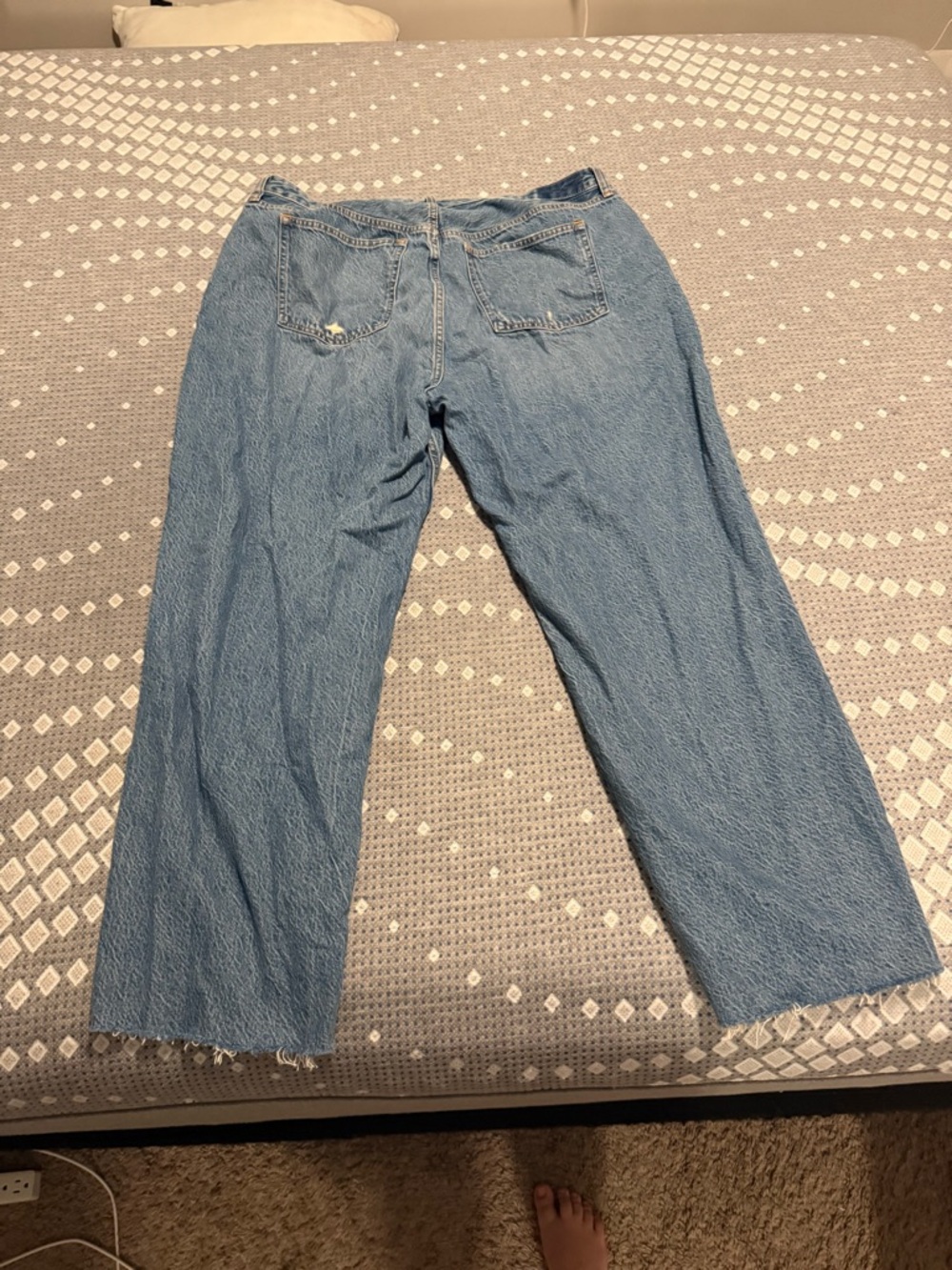 Abercrombie & Fitch Medium Blue Loose High Rise - Picture 2 of 3